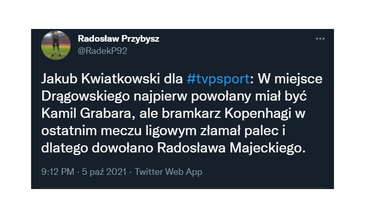 To TEN BRAMKARZ najpierw miał być powołany w miejsce Drągowskiego!